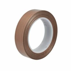 3M™ PTFE Glass Cloth Tape 5451, Brown, 1 in x 36 yd, 5.6 mil, 9 Roll/Case image 3M™ PTFE Glass Cloth Tape 5451, Brown, 1 in x 36 yd, 5.6 mil, 9 Roll/Caseimage