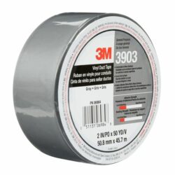 3M™ Vinyl Duct Tape 3903, Gray, 2 in x 50 yd 6.5 mil, 24/Case, Individually Wrapped Conveniently Packaged image 3M™ Vinyl Duct Tape 3903, Gray, 2 in x 50 yd 6.5 mil, 24/Case, Individually Wrapped Conveniently Packagedimage