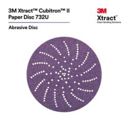 3M Xtract™ Cubitron™ II Paper Disc 732U, 320+ C-weight, 5 in x NH, Die 500LG, 50/Carton, 250 ea/Case image 3M Xtract™ Cubitron™ II Paper Disc 732U, 320+ C-weight, 5 in x NH, Die 500LG, 50/Carton, 250 ea/Caseimage
