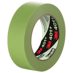 3M™ High Performance Green Masking Tape 401+, 144 mm x 55 m, 6.7 mil, 8 Roll/Case image 3M™ High Performance Green Masking Tape 401+, 144 mm x 55 m, 6.7 mil, 8 Roll/Caseimage