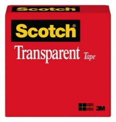 Scotch® Transparent Tape 600 Clear, 3/4 in x 1296 in, 144 per case Boxed image Scotch® Transparent Tape 600 Clear, 3/4 in x 1296 in, 144 per case Boxedimage
