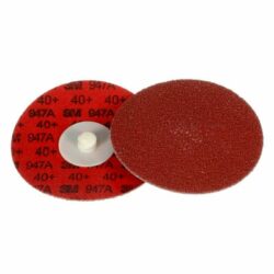 3M™ Cubitron™ II Roloc™ Durable Edge Disc 947A, 40+, X-weight, TR, Maroon, 3 in, Die R300V, 50/Carton, 200 ea/Case image 3M™ Cubitron™ II Roloc™ Durable Edge Disc 947A, 40+, X-weight, TR, Maroon, 3 in, Die R300V, 50/Carton, 200 ea/Caseimage