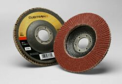 3M™ Cubitron™ II Flap Disc 969F, 60+, T29, 5 in x 7/8 in, 10 ea/Caseimage