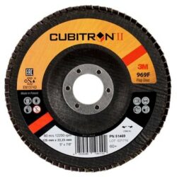 3M™ Cubitron™ II Flap Disc 969F, 60+, T27, 5 in x 7/8 in image 3M™ Cubitron™ II Flap Disc 969F, 60+, T27, 5 in x 7/8 inimage