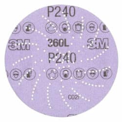 3M Xtract™ Film Disc 360L, P240 3MIL, 5 in, Die 500LGimage