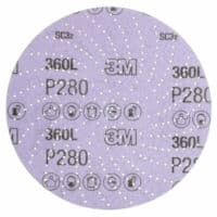 3M Xtract™ Film Disc 360L, P280 3MIL, 6 in, Die 600LG