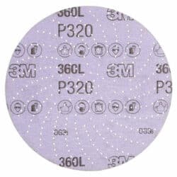 3M Xtract™ Film Disc 360L, P320 3MIL, 6 in, Die 600LG image 3M Xtract™ Film Disc 360L, P320 3MIL, 6 in, Die 600LGimage