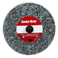 Scotch Brite™ Roloc™ Deburr & Finish PRO Unitized Wheel, DP-UR, 4C Medium+, TR, 3 in x 1/4 in