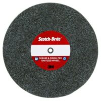 Scotch-Brite™ Deburr & Finish Pro Unitized Wheel, DP-UW, 6C Medium+, 6 in x 1/8 in x 1 in