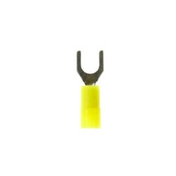 3M™ Nylon Insulated Brazed Seam Ring Tongue Terminal, 10-8-WN, standard-style ring tongue fits around the stud image 3M™ Nylon Insulated Brazed Seam Ring Tongue Terminal, 10-8-WN, standard-style ring tongue fits around the studimage