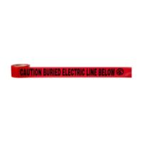 Scotch® Buried Barricade Tape 302, CAUTION BURIED ELECTRIC LINE, 3 in x 1000 ft, Red, 8 rolls/Case - Image 4