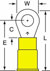 3M™ Ring Tongue, Nylon Insulated w/Insulation Grip 12-10, 94740, 13-10-NB image 3M™ Ring Tongue, Nylon Insulated w/Insulation Grip 12-10, 94740, 13-10-NBimage