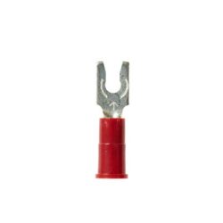 3M™ Vinyl Insulated Butted Seam Ring Tongue Terminal, 11-4S-P, standard-style ring tongue fits around the stud image 3M™ Vinyl Insulated Butted Seam Ring Tongue Terminal, 11-4S-P, standard-style ring tongue fits around the studimage