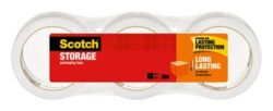 Scotch® Long Lasting Storage Packaging Tape 3650S-LR3-4GC, 1.88 in 38.2 yd (48 mm x 35 m) image Scotch® Long Lasting Storage Packaging Tape 3650S-LR3-4GC, 1.88 in 38.2 yd (48 mm x 35 m)image