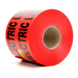 Scotch® Buried Barricade Tape 368, CAUTION BURIED ELECTRIC LINE BELOW, 6 in x 1000 ft, Red, 4 rolls/Case image Scotch® Buried Barricade Tape 368, CAUTION BURIED ELECTRIC LINE BELOW, 6 in x 1000 ft, Red, 4 rolls/Caseimage