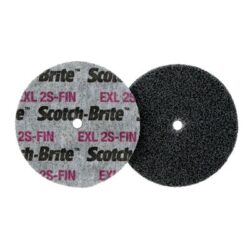 Scotch-Brite™ EXL Unitized Wheel, XL-UW, 2S Fine, 3 in x 1/4 in x 3/8 in image Scotch-Brite™ EXL Unitized Wheel, XL-UW, 2S Fine, 3 in x 1/4 in x 3/8 inimage