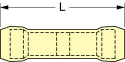 3M™ Nylon Insulation Grip Butt Connector 63-NB, Max. Temp. -40 to 221 °F (-40 to 105 °C) image 3M™ Nylon Insulation Grip Butt Connector 63-NB, Max. Temp. -40 to 221 °F (-40 to 105 °C)image