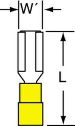 3M™ Nylon Insulation Grip Female Disconnect, 72F-250-32-NB, Max. Temp. -40 to 221 °F (-40 to 105 °C) image 3M™ Nylon Insulation Grip Female Disconnect, 72F-250-32-NB, Max. Temp. -40 to 221 °F (-40 to 105 °C)image