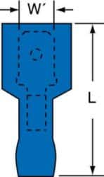 3M™ Scotchlok™ Male Disconnect MNG14-250DMIK, Fully Nylon Insulated w/Insulation Grip, 16-14 AWG, 1/Case image 3M™ Scotchlok™ Male Disconnect MNG14-250DMIK, Fully Nylon Insulated w/Insulation Grip, 16-14 AWG, 1/Caseimage