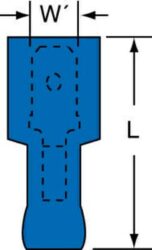 3M™ Scotchlok™ Male Disconnect MNG14-187DMIK, Fully Nylon Insulated w/Insulation Grip, 16-14 AWG, 1000/Case image 3M™ Scotchlok™ Male Disconnect MNG14-187DMIK, Fully Nylon Insulated w/Insulation Grip, 16-14 AWG, 1000/Caseimage