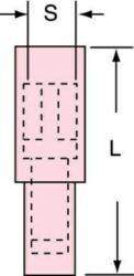 3M™ Nylon Insulation Grip Bullet Style Female Disconnect, 81F-180-NBL-A, Max. Temp. -40 to 221 °F (-40 to 105 °C) image 3M™ Nylon Insulation Grip Bullet Style Female Disconnect, 81F-180-NBL-A, Max. Temp. -40 to 221 °F (-40 to 105 °C)image