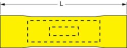3M™ Vinyl Insulated Brazed Seam Butt Connector 66-WP, Max. Temp. -40 to 221 °F (-40 to 105 °C) image 3M™ Vinyl Insulated Brazed Seam Butt Connector 66-WP, Max. Temp. -40 to 221 °F (-40 to 105 °C)image