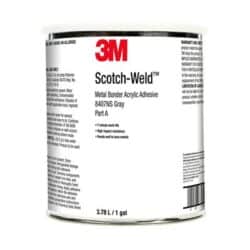 3M™ Scotch-Weld™ Metal Bonder Acrylic Adhesive 8407NS, Bead Free, Gray, Part A, 1 Gallon, 4 Can/Caseimage