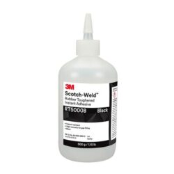 3M™ Scotch-Weld™ Rubber Toughened Instant Adhesive RT5000B, Black, 500 Gram, 1 Bottle/Case image 3M™ Scotch-Weld™ Rubber Toughened Instant Adhesive RT5000B, Black, 500 Gram, 1 Bottle/Caseimage