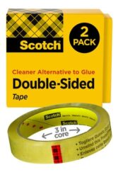 Scotch® Double Sided Tape 665-2P12-36, 1/2 in x 1296 in 2 pk image Scotch® Double Sided Tape 665-2P12-36, 1/2 in x 1296 in 2 pkimage