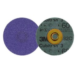 3M™ Cubitron™ 3 Roloc™ Fibre Disc 1182C, 60+, TSM, Purple, 2 in, Die RS200PM, 50/Carton, 200 ea/Case image 3M™ Cubitron™ 3 Roloc™ Fibre Disc 1182C, 60+, TSM, Purple, 2 in, Die RS200PM, 50/Carton, 200 ea/Caseimage