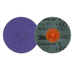 3M™ Cubitron™ 3 Roloc™ Fibre Disc 1182C, 60+, TR, Purple, 2 in, Die R200P, 50/Carton, 200 ea/Case image 3M™ Cubitron™ 3 Roloc™ Fibre Disc 1182C, 60+, TR, Purple, 2 in, Die R200P, 50/Carton, 200 ea/Caseimage