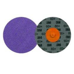 3M™ Cubitron™ 3 Roloc™ Disc 1184F, 60+ YF-weight, TR, Purple, 3 in, Die R300V, 50/Carton, 200 ea/Caseimage
