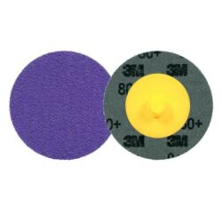 3M™ Cubitron™ 3 Roloc™ Disc 1184F, 80+ YF-weight, TR, Purple, 2 in, Die R200P, 50/Carton, 200 ea/Case image 3M™ Cubitron™ 3 Roloc™ Disc 1184F, 80+ YF-weight, TR, Purple, 2 in, Die R200P, 50/Carton, 200 ea/Caseimage