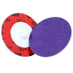 3M™ Cubitron™ 3 Roloc™ Durable Edge Disc 1184F, 60+ YF-weight, TR, Purple, 1-1/2 in, Die R150S, 50/Carton, 200 ea/Case image 3M™ Cubitron™ 3 Roloc™ Durable Edge Disc 1184F, 60+ YF-weight, TR, Purple, 1-1/2 in, Die R150S, 50/Carton, 200 ea/Caseimage
