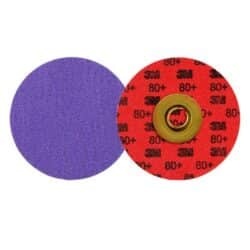 3M™ Cubitron™ 3 Roloc™ Durable Edge Disc 1184F, 80+ YF-weight, TSM, Purple, 3 in, Die RS300VM, 50/Carton, 200 ea/Caseimage