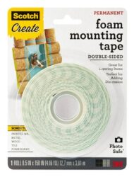Scotch® Foam Mounting Tape 4013-CFT, 1/2 in (1.27 cm) image Scotch® Foam Mounting Tape 4013-CFT, 1/2 in (1.27 cm)image