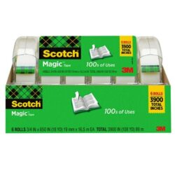 Scotch® Magic™ Tape 6122MP, 3/4 in x 650 in 6 Pack image Scotch® Magic™ Tape 6122MP, 3/4 in x 650 in 6 Packimage