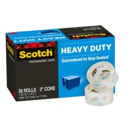 Scotch® Heavy Duty Shipping Packaging Tape 3850-CS36, 1.88 in x 54.6 yd (48 mm x 50 m), 6-6 Packs image Scotch® Heavy Duty Shipping Packaging Tape 3850-CS36, 1.88 in x 54.6 yd (48 mm x 50 m), 6-6 Packsimage