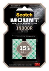 Scotch-Mountâ„¢ Indoor Double-Sided Mounting Squares, Mega Pack, 111H-SQLGMP-DC, 2 In X 2 In (5,08 Cm X 5,08 M) Ea, 60 Squares image Scotch-Mountâ„¢ Indoor Double-Sided Mounting Squares, Mega Pack, 111H-SQLGMP-DC, 2 In X 2 In (5,08 Cm X 5,08 M) Ea, 60 Squaresimage