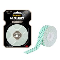 Scotch-Mount™ Indoor Double-Sided Mounting Tape, 314H-MED-DC, 1 in x 125 in (2,54 cm x 3,17 m) image Scotch-Mount™ Indoor Double-Sided Mounting Tape, 314H-MED-DC, 1 in x 125 in (2,54 cm x 3,17 m)image