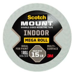 Scotch-Mount™ Indoor Double-Sided Mounting Tape Mega Roll, 110H-LONG-DC, 3/4 In X 350 In (1,9 Cm X 8,89 M) image Scotch-Mount™ Indoor Double-Sided Mounting Tape Mega Roll, 110H-LONG-DC, 3/4 In X 350 In (1,9 Cm X 8,89 M)image