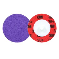 3M™ Cubitron™ 3 Roloc™ Durable Edge Disc 1184F, 36+ YF-weight, TR, Purple, 1-1/2 in, Die R150S, 50/Carton, 200 ea/Case image 3M™ Cubitron™ 3 Roloc™ Durable Edge Disc 1184F, 36+ YF-weight, TR, Purple, 1-1/2 in, Die R150S, 50/Carton, 200 ea/Caseimage