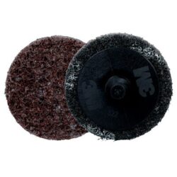 Scotch-Brite™ Roloc™ Precision Surface Conditioning Disc, Heavy Duty, HD-DR, Coarse 120+, TR, 1-1/2 in, 50/Carton, 200 ea/Caseimage