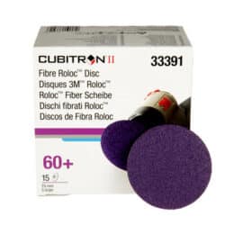 3M™ Cubitron™ II Roloc™ Fibre Disc 786C, 33391, 3 in (75 mm), 60+, 15 Discs/Carton, 6 Cartons/Case image 3M™ Cubitron™ II Roloc™ Fibre Disc 786C, 33391, 3 in (75 mm), 60+, 15 Discs/Carton, 6 Cartons/Caseimage