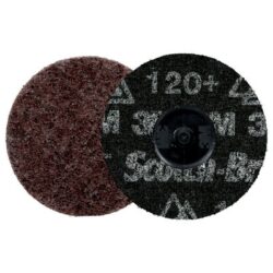 Scotch-Brite™ Roloc™ Precision Surface Conditioning Disc, Heavy Duty, HD-DR, Coarse 120+, TR, 3 in, 25/Carton, 100 ea/Case image Scotch-Brite™ Roloc™ Precision Surface Conditioning Disc, Heavy Duty, HD-DR, Coarse 120+, TR, 3 in, 25/Carton, 100 ea/Caseimage