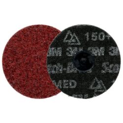 Scotch-Brite™ Roloc™ Precision Surface Conditioning Disc, Heavy Duty, HD-DR, Medium 150+, TR, 4 in, 25/Carton, 100 ea/Case image Scotch-Brite™ Roloc™ Precision Surface Conditioning Disc, Heavy Duty, HD-DR, Medium 150+, TR, 4 in, 25/Carton, 100 ea/Caseimage
