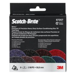 Scotch-Brite™ Roloc™ Precision & Heavy Duty SC Disc, PN-DR (VFN-XCRS) & HD-DR (MED-XXCRS), 2 in, Trial Pack, 10 ea/Case image Scotch-Brite™ Roloc™ Precision & Heavy Duty SC Disc, PN-DR (VFN-XCRS) & HD-DR (MED-XXCRS), 2 in, Trial Pack, 10 ea/Caseimage