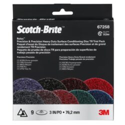 Scotch-Brite™ Roloc™ Precision & Heavy Duty SC Disc, PN-DR (VFN-XCRS) & HD-DR (MED-XXCRS), 3 in, Trial Pack, 10 ea/Case image Scotch-Brite™ Roloc™ Precision & Heavy Duty SC Disc, PN-DR (VFN-XCRS) & HD-DR (MED-XXCRS), 3 in, Trial Pack, 10 ea/Caseimage