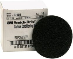 Scotch-Brite™ Surface Conditioning Disc, SC-DH, 07505, SiC Super Fine, 4 in x NH, 10/Carton, 40 ea/Case image Scotch-Brite™ Surface Conditioning Disc, SC-DH, 07505, SiC Super Fine, 4 in x NH, 10/Carton, 40 ea/Caseimage