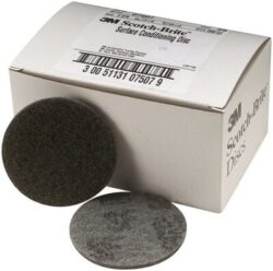 Scotch-Brite™ Surface Conditioning Disc, SC-DH, 07507, SiC Super Fine, 3 in x NH, 25/Carton, 100 ea/Case image Scotch-Brite™ Surface Conditioning Disc, SC-DH, 07507, SiC Super Fine, 3 in x NH, 25/Carton, 100 ea/Caseimage